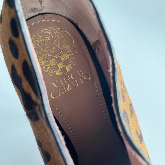 Vince Camuto Brown Jerrell Leopard Platform Boots/ - Picture 4 of 10